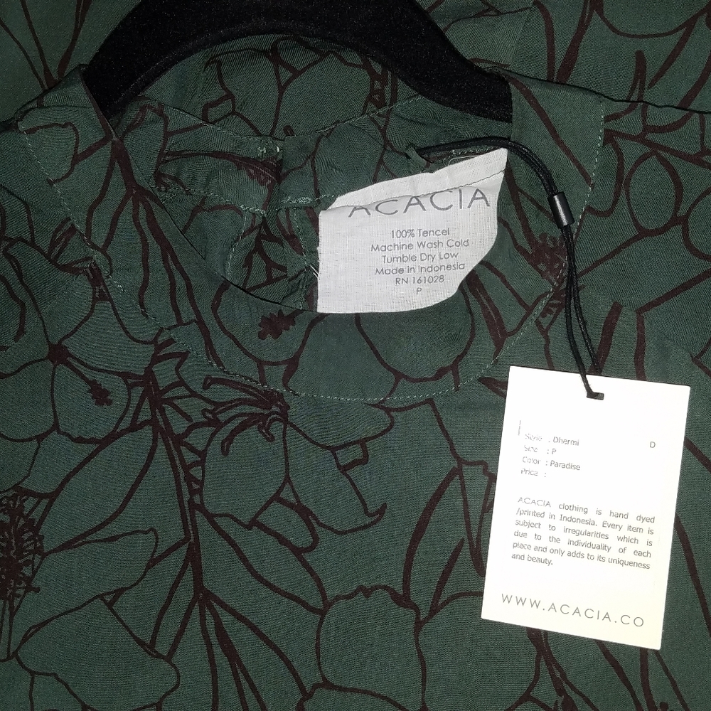 New acacia paradise dhermi maxi dress green P XS - Picture 6 of 15